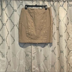 khaki skirt